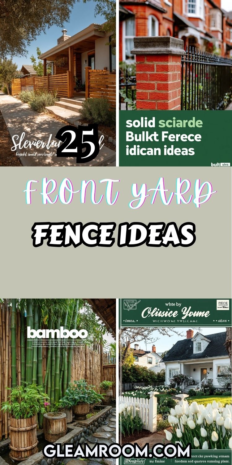 25 Front Yard Fence Ideas to Boost Your Curb Appeal