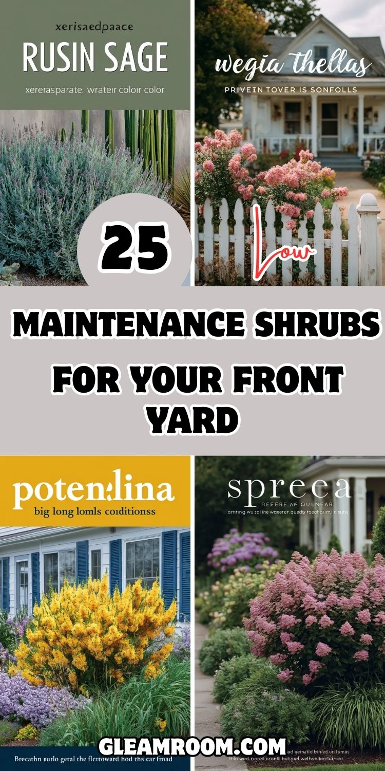 25 Low-Maintenance Shrubs for Your Front Yard