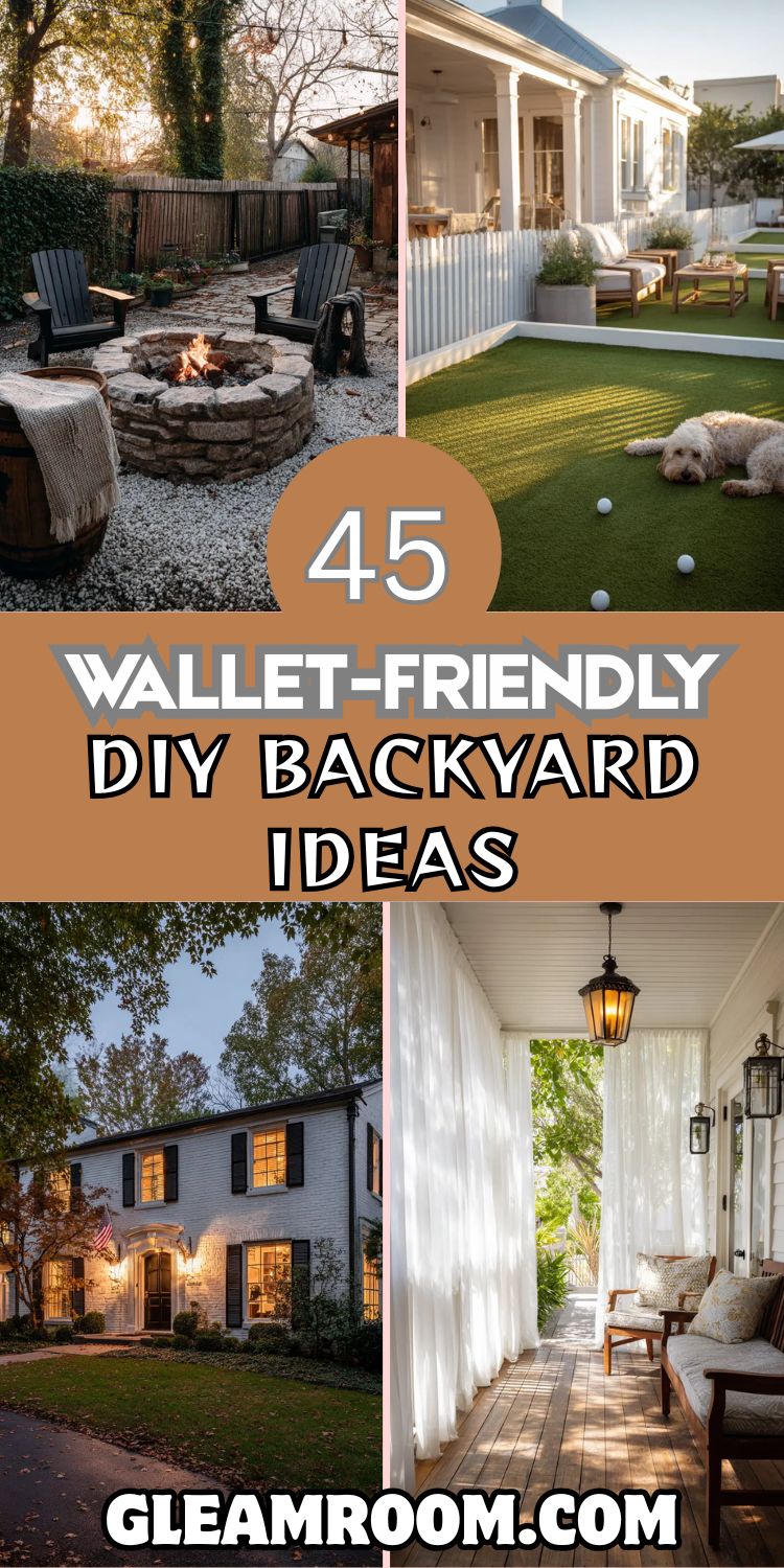 45 Wallet-Friendly DIY Backyard Ideas for a Beautiful Outdoor Oasis