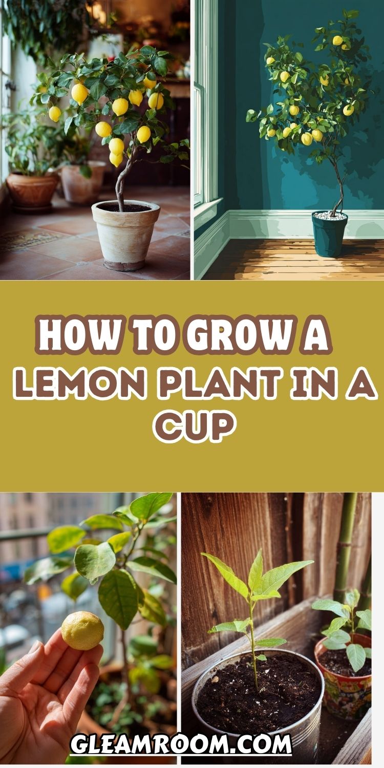 How to Grow a Lemon Plant in a Cup